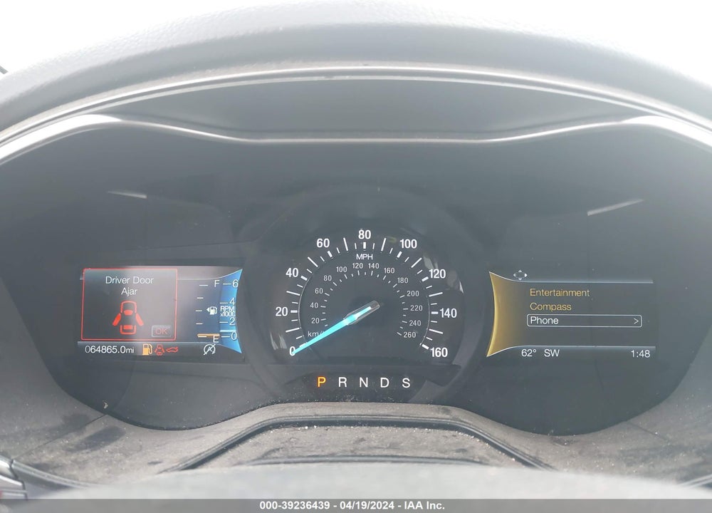 2019 FORD FUSION SE VIN: 3FA6P0HD1KR161396