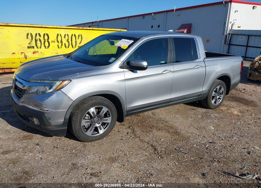 2018 HONDA RIDGELINE RTL-T VIN: 5FPYK2F69JB002313