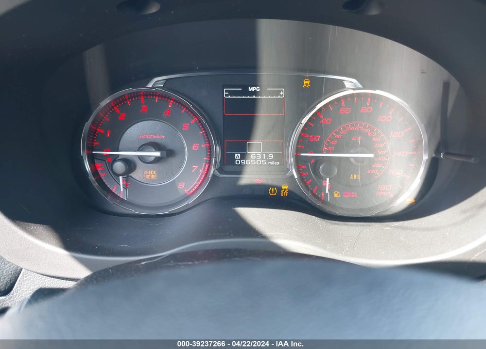 2017 SUBARU WRX VIN: JF1VA1B62H9812472