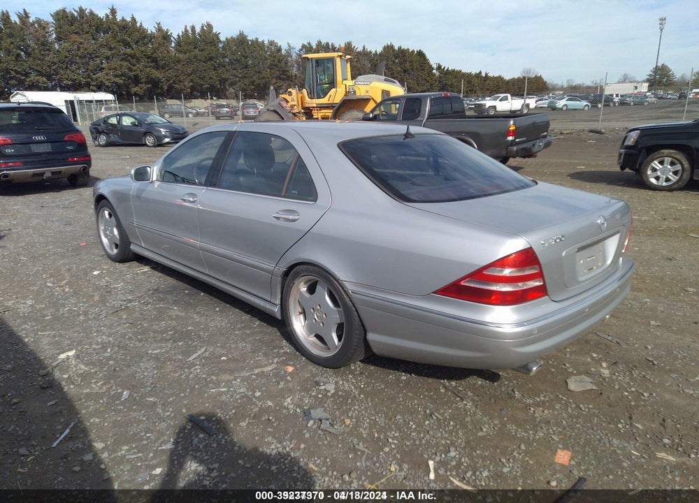 2001 MERCEDES-BENZ S-CLASS BASE A5 VIN: WDBNG75J31A172755