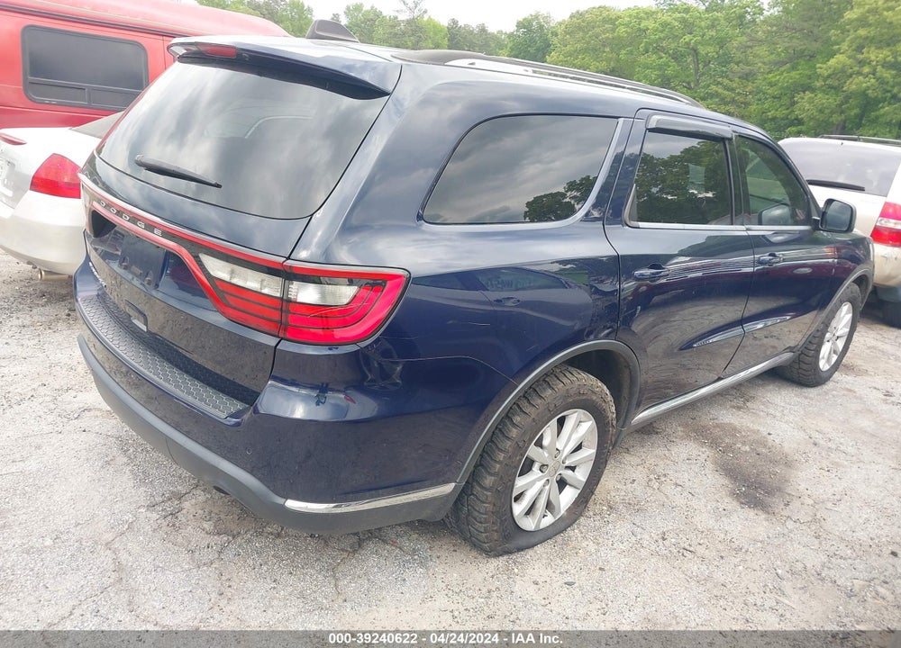 2015 DODGE DURANGO SXT VIN: 1C4RDHAG4FC145443