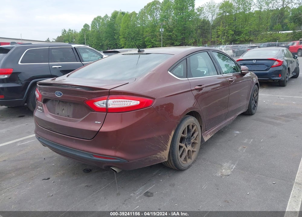 2016 FORD FUSION SE VIN: 3FA6P0H73GR148585