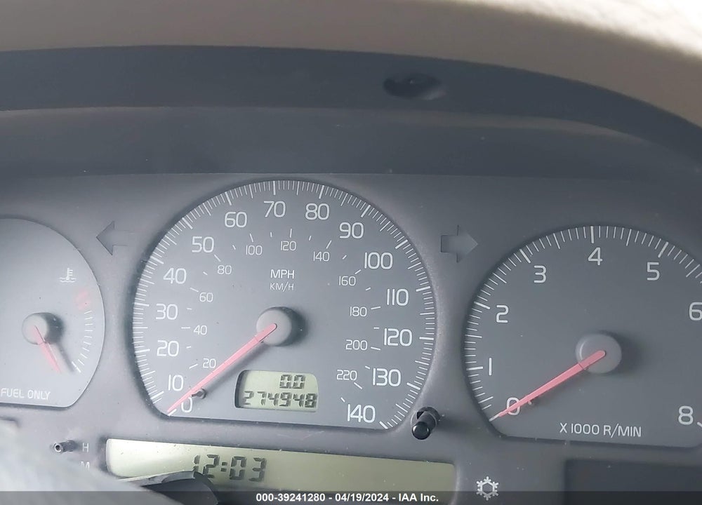 1998 VOLVO V70 GTAS/GTMS VIN: YV1LW5537W2354374