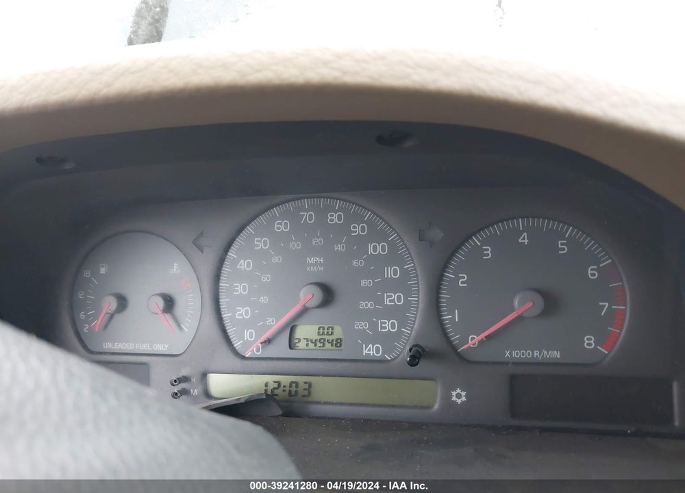 1998 VOLVO V70 GTAS/GTMS VIN: YV1LW5537W2354374