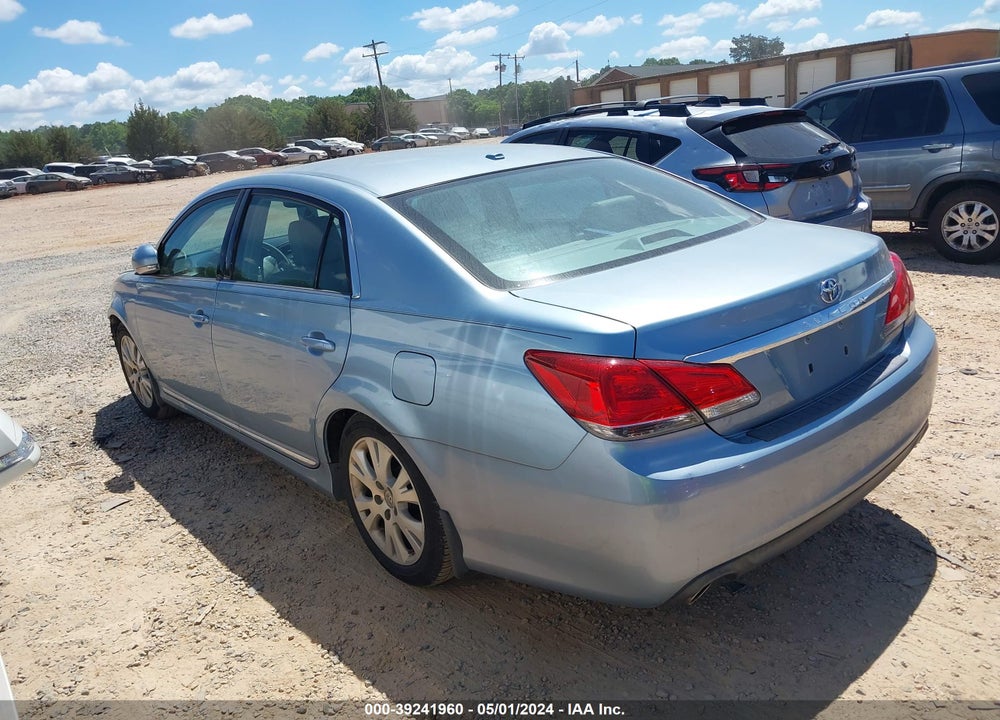 2011 TOYOTA AVALON VIN: 4T1BK3DB8BU420547