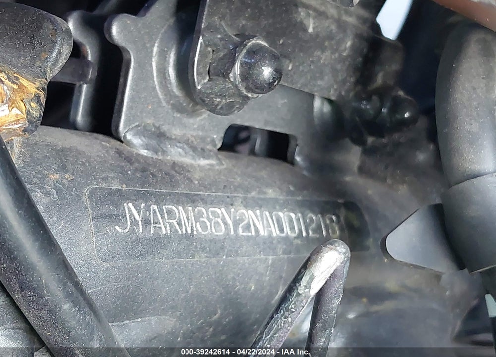 2022 YAMAHA YZFR7 VIN: JYARM38Y2NA001218