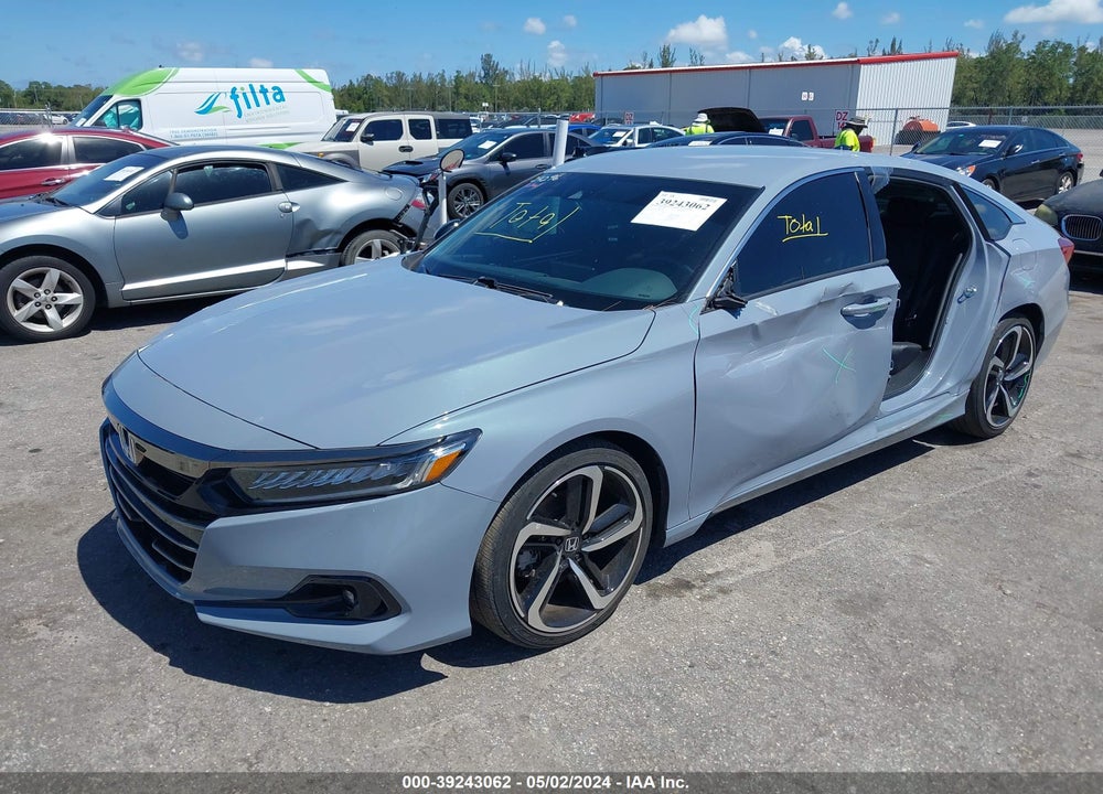 2021 HONDA ACCORD SPORT VIN: 1HGCV1F36MA107593