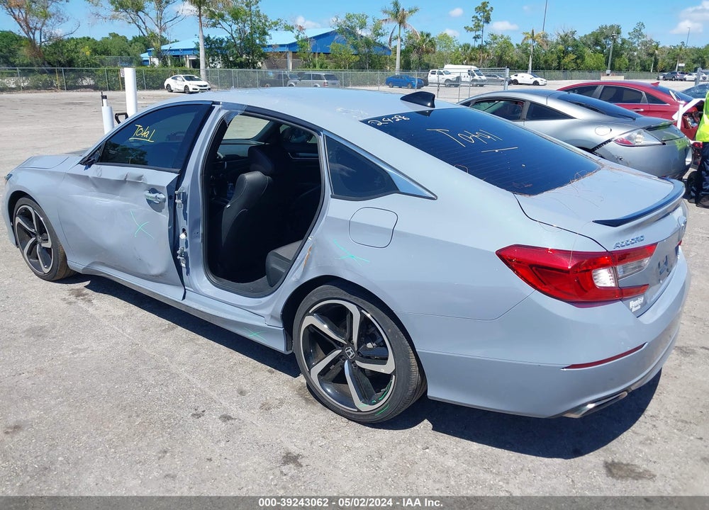 2021 HONDA ACCORD SPORT VIN: 1HGCV1F36MA107593