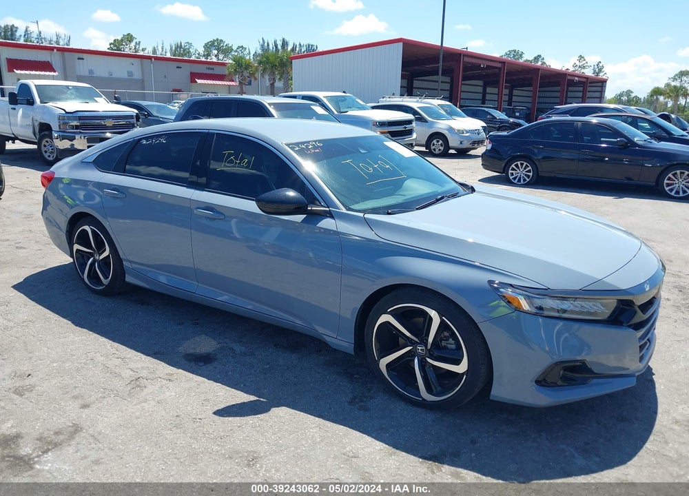 2021 HONDA ACCORD SPORT VIN: 1HGCV1F36MA107593