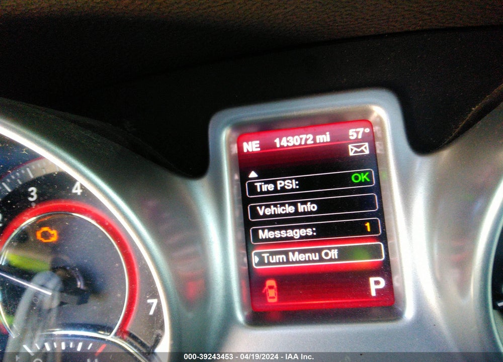 2013 DODGE JOURNEY CREW VIN: 3C4PDCDG1DT634552
