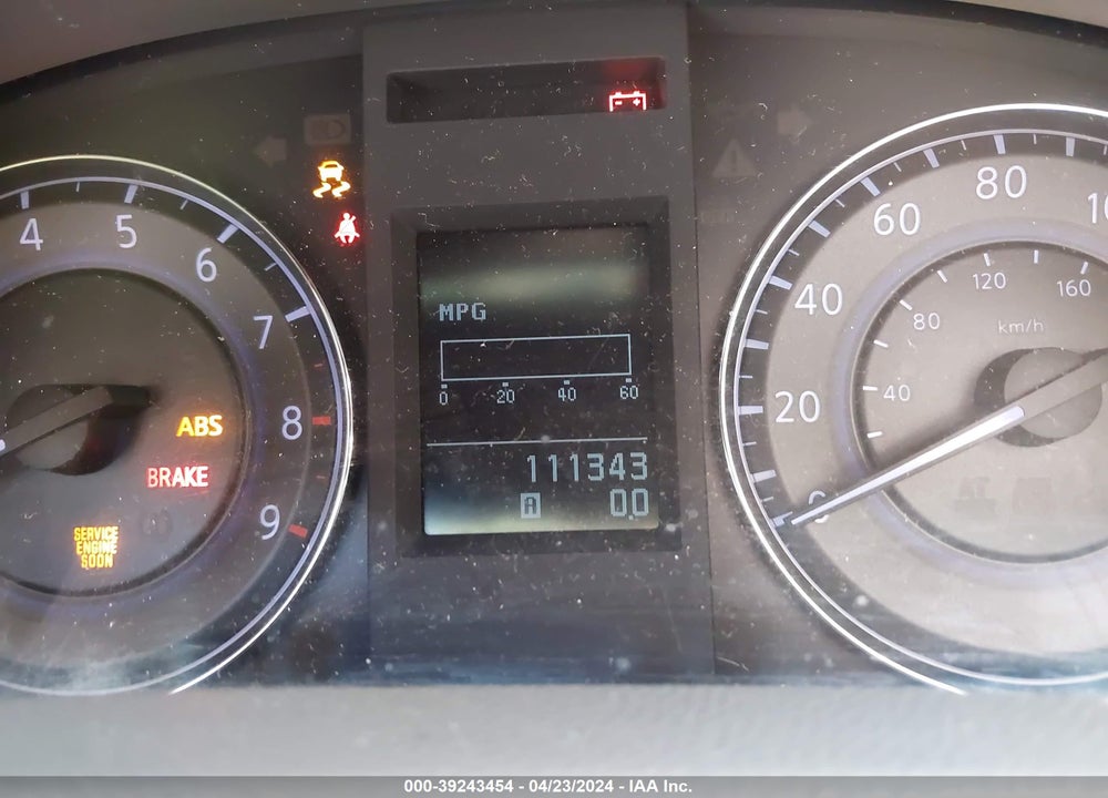 2012 INFINITI G37X VIN: JN1CV6AR2CM975663