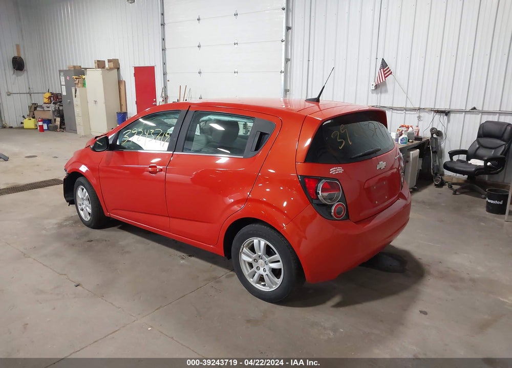 2013 CHEVROLET SONIC LT AUTO VIN: 1G1JC6SB6D4130501