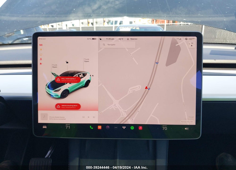 2021 TESLA MODEL Y LONG RANGE DUAL MOTOR ALL-WHEEL DRIVE VIN: 5YJYGDEE4MF248513