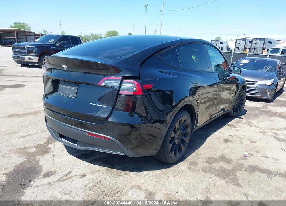 2021 TESLA MODEL Y LONG RANGE DUAL MOTOR ALL-WHEEL DRIVE VIN: 5YJYGDEE4MF248513