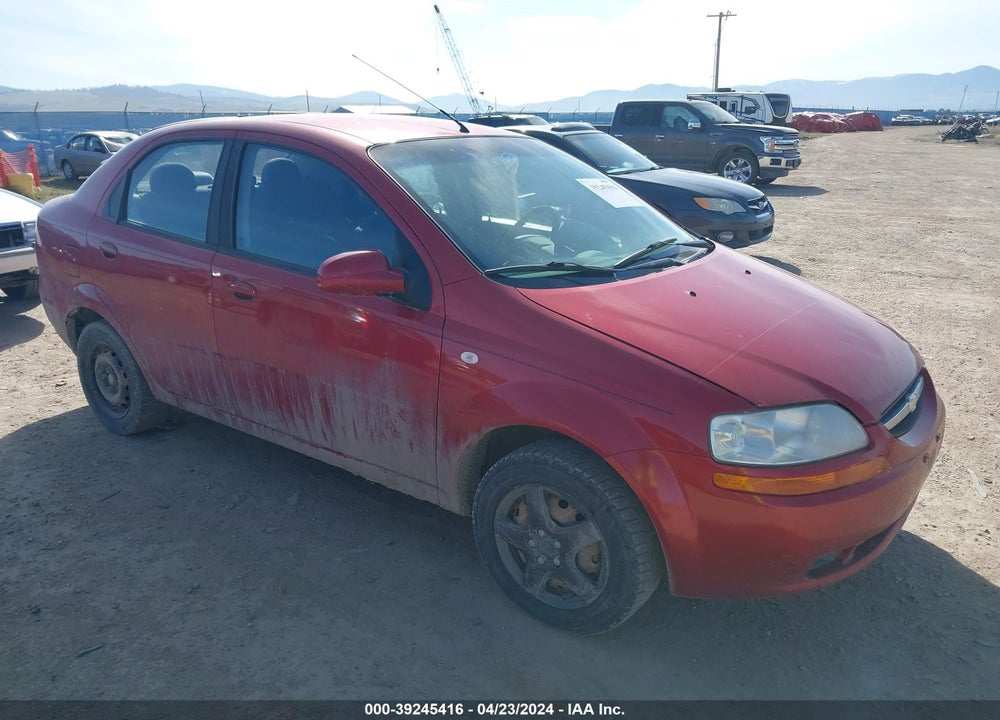 2006 CHEVROLET AVEO SPECIAL VALUE VIN: KL1TD56606B638747