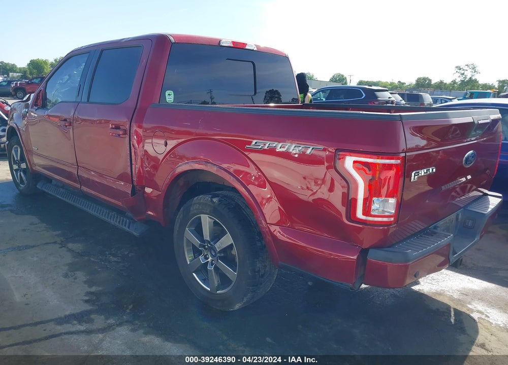 2016 FORD F-150 XLT VIN: 1FTEW1CP5GKD77795