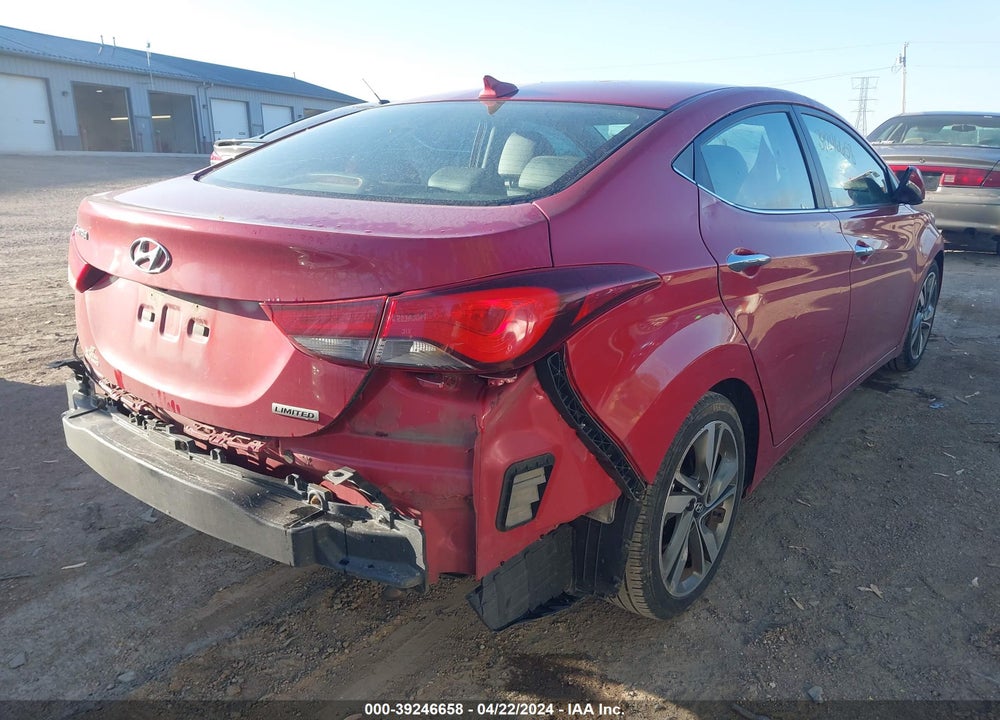 2016 HYUNDAI ELANTRA LIMITED VIN: KMHDH4AE8GU523096