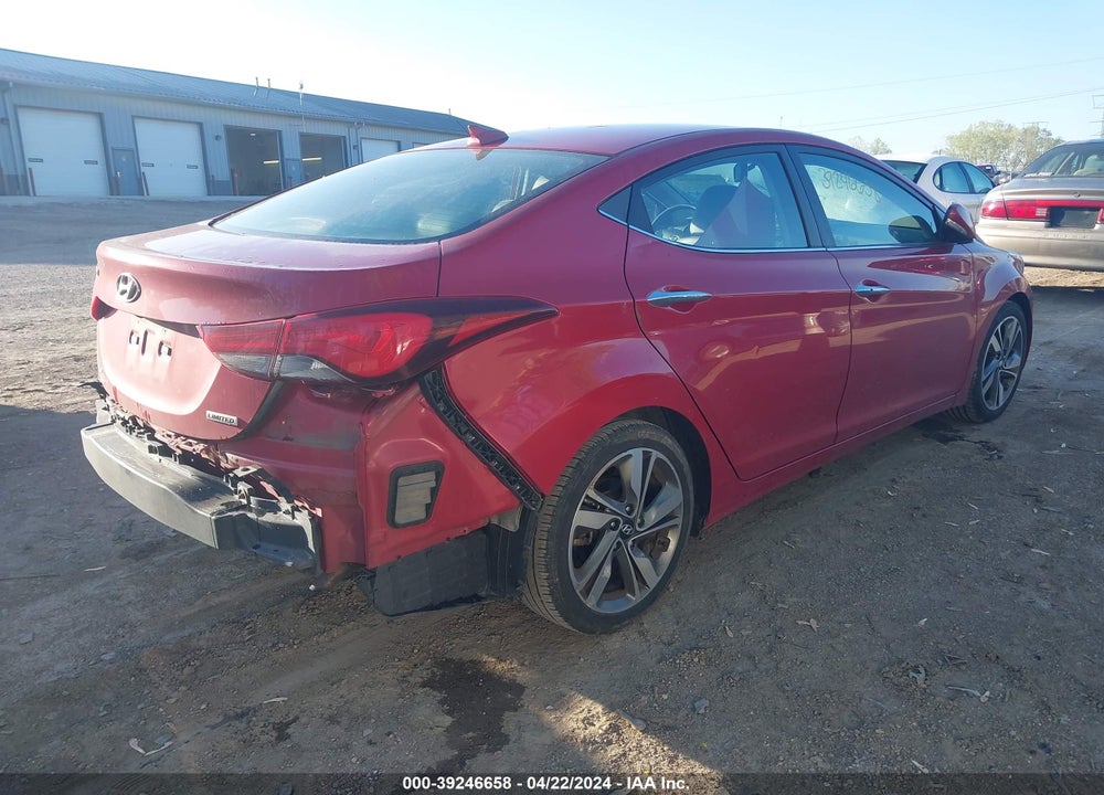2016 HYUNDAI ELANTRA LIMITED VIN: KMHDH4AE8GU523096