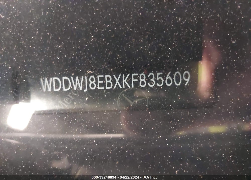 2019 MERCEDES-BENZ C 300 4MATIC VIN: WDDWJ8EBXKF835609