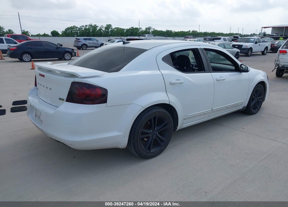 2012 AVENGER DODGE  SXT PLUS VIN: 1C3CDZEG8CN269564