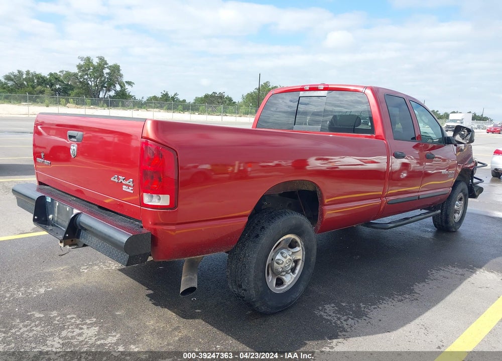 2006 DODGE RAM 2500 SLT/SPORT VIN: 3D7KS28C16G232694