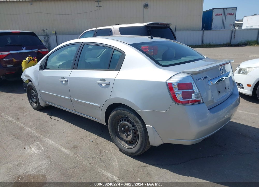 2012 NISSAN SENTRA 2.0 S VIN: 3N1AB6AP6CL681448