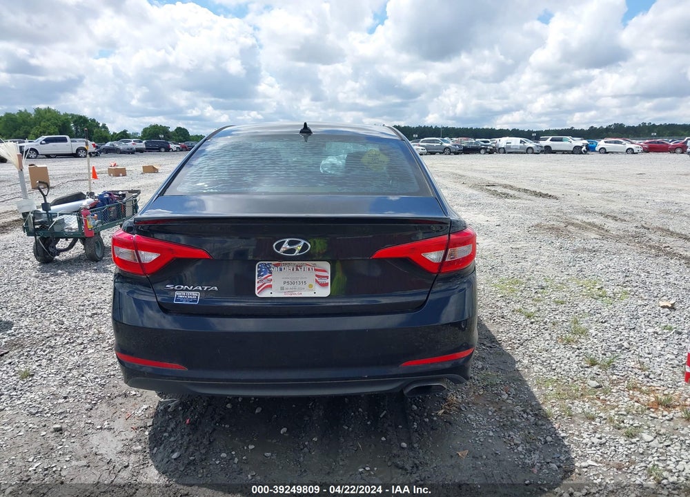 2016 HYUNDAI SONATA SE VIN: 5NPE24AFXGH275754
