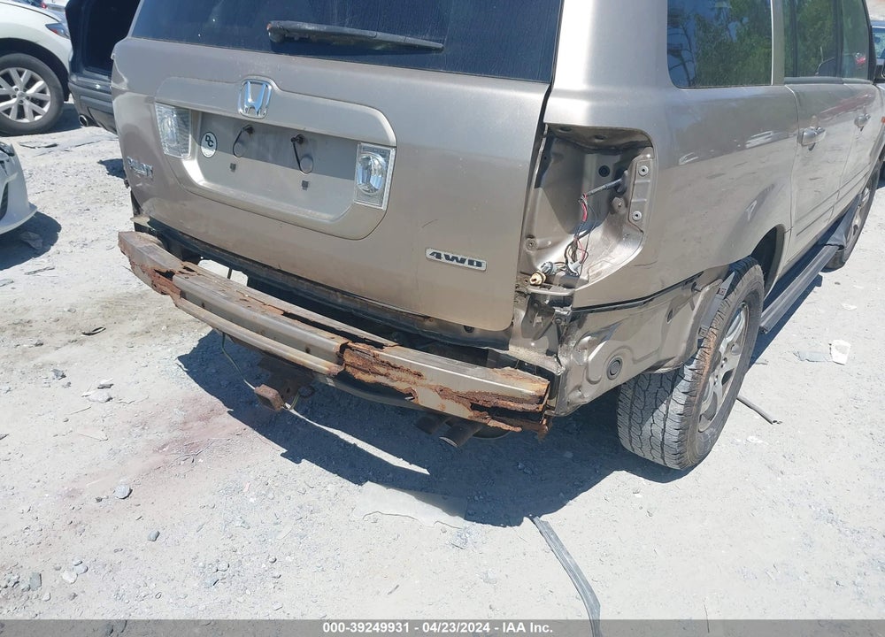 2006 HONDA PILOT EX-L VIN: 5FNYF18506B004051