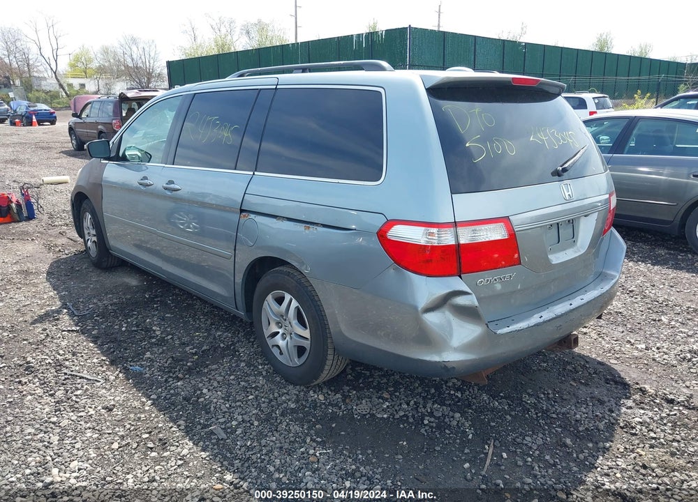 2007 HONDA ODYSSEY EX-L VIN: 5FNRL38767B028379