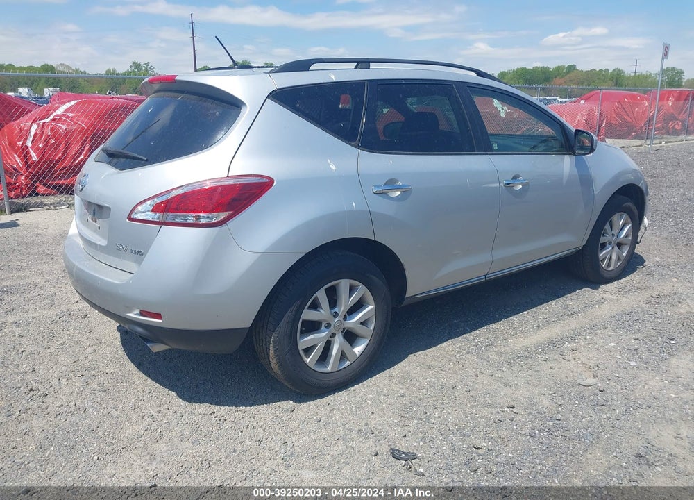 2014 NISSAN MURANO SV VIN: JN8AZ1MW4EW500332