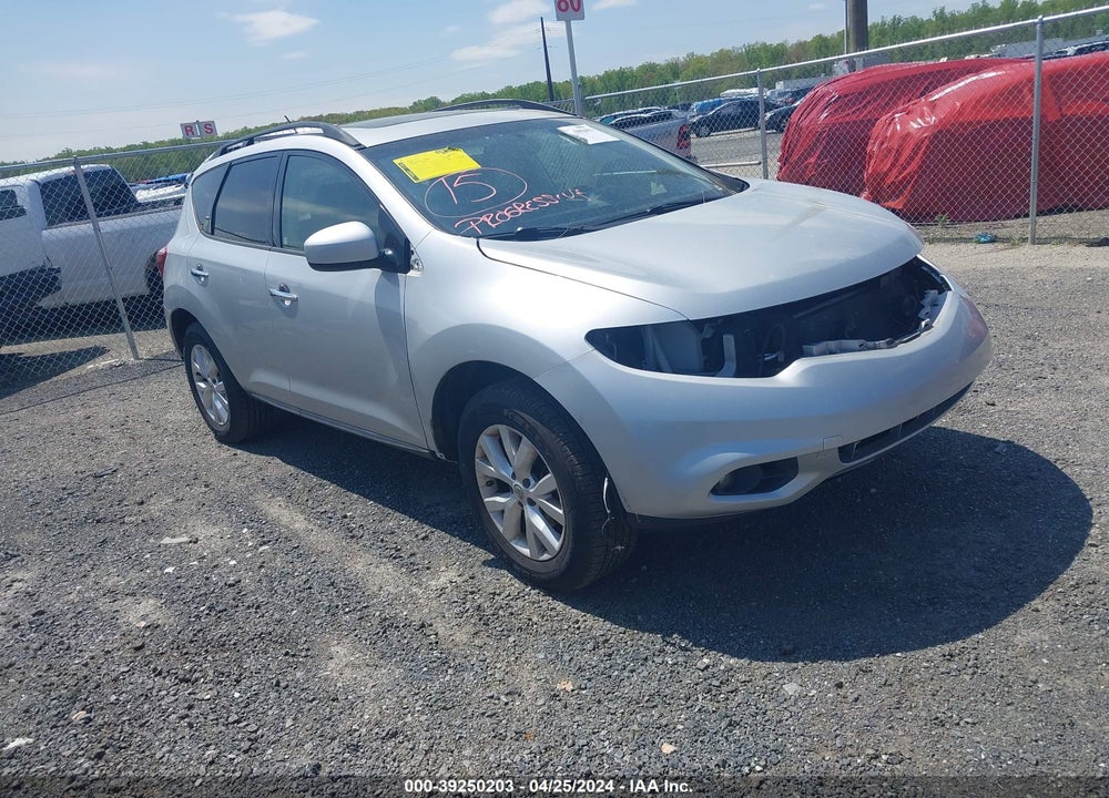 2014 NISSAN MURANO SV VIN: JN8AZ1MW4EW500332