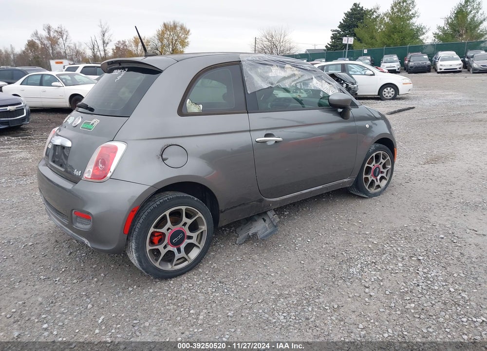 2012 FIAT 500 SPORT VIN: 3C3CFFBR0CT384450