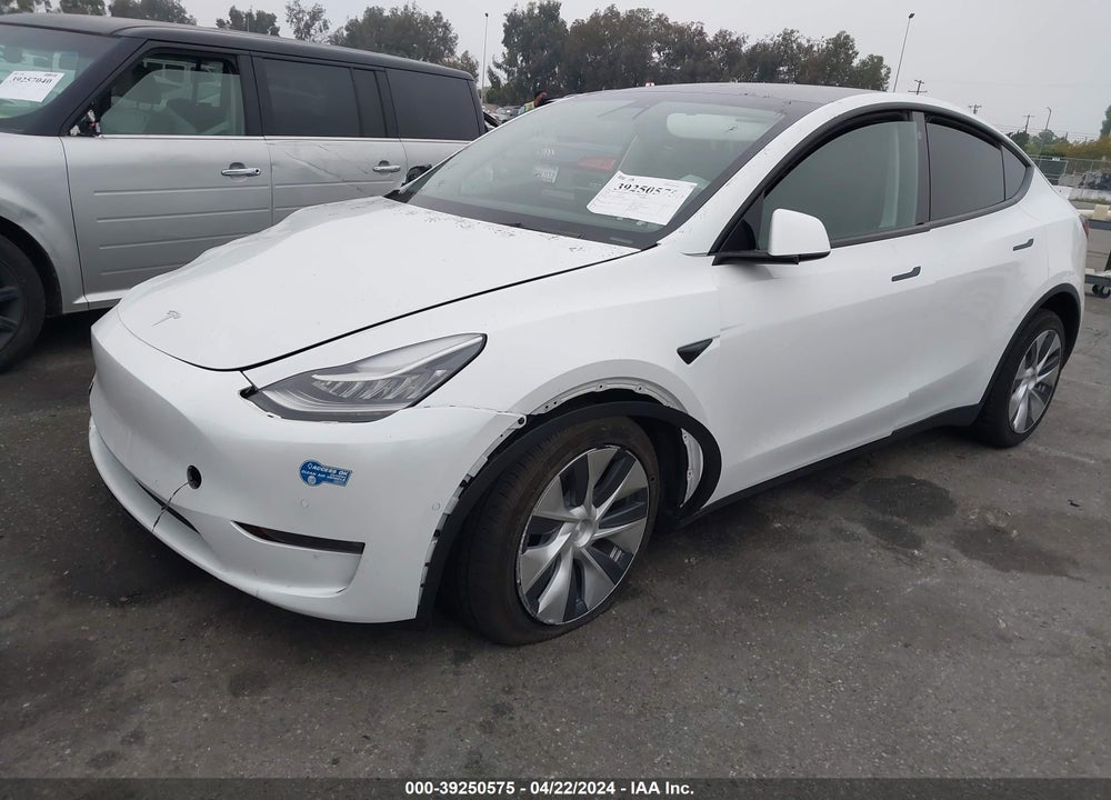 2021 TESLA MODEL Y LONG RANGE DUAL MOTOR ALL-WHEEL DRIVE VIN: 5YJYGAEE4MF243827