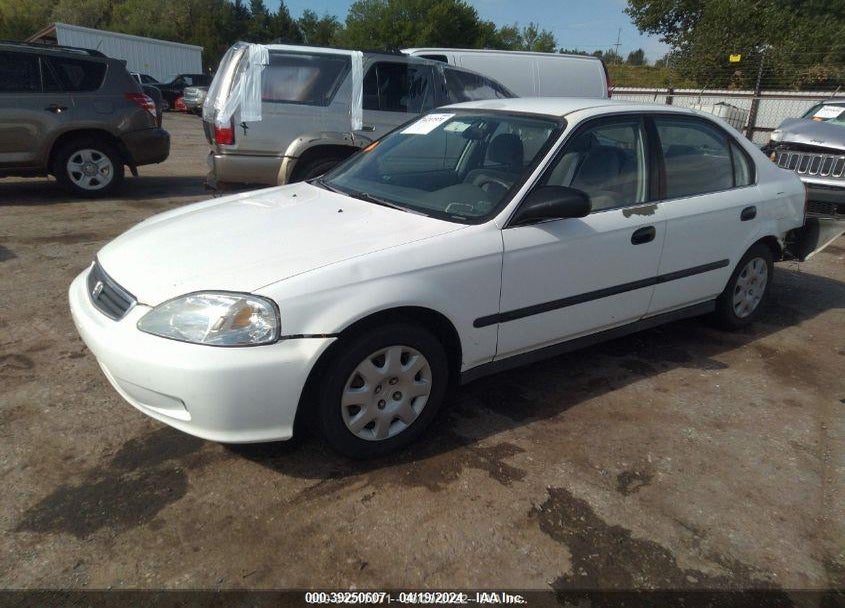 1999 HONDA CIVIC LX VIN: 2HGEJ6577XH573223