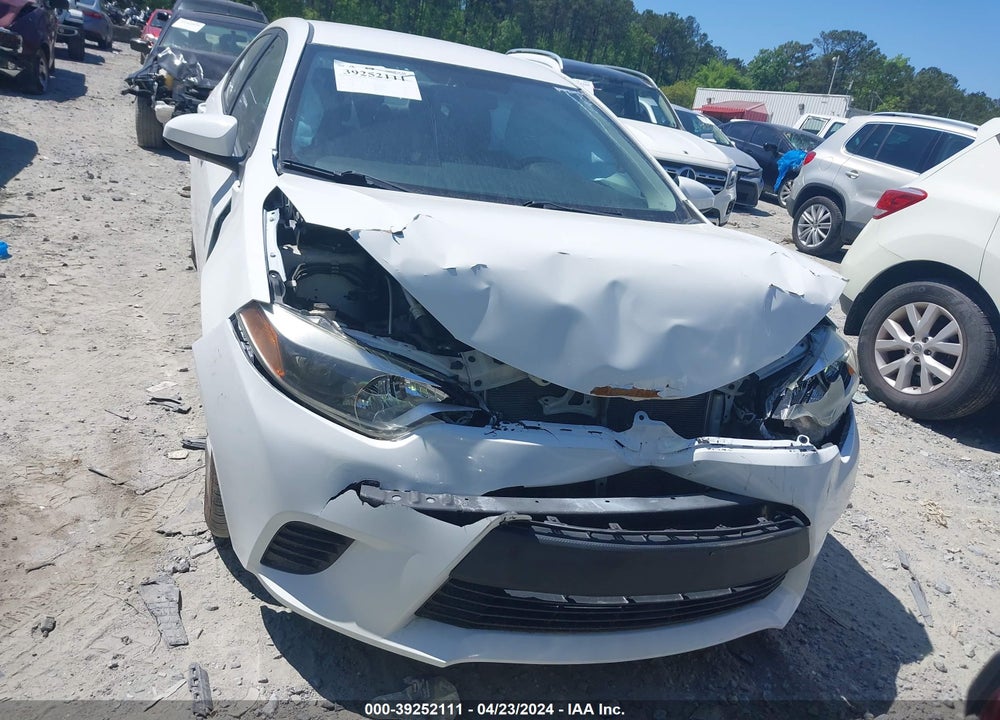 2016 TOYOTA COROLLA L VIN: 5YFBURHE0GP458395