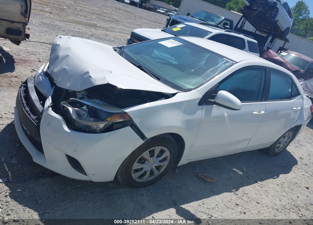 2016 TOYOTA COROLLA L VIN: 5YFBURHE0GP458395