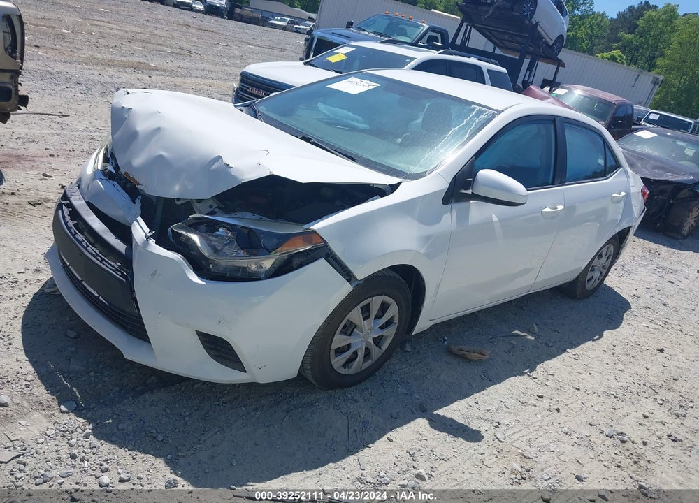 2016 TOYOTA COROLLA L VIN: 5YFBURHE0GP458395
