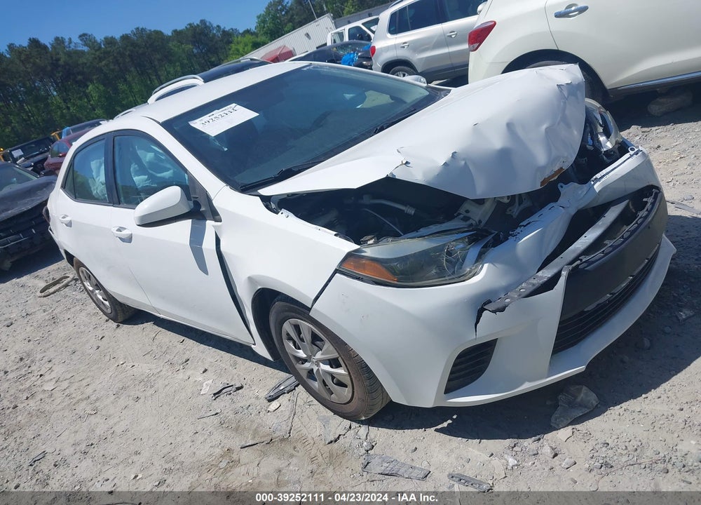 2016 TOYOTA COROLLA L VIN: 5YFBURHE0GP458395