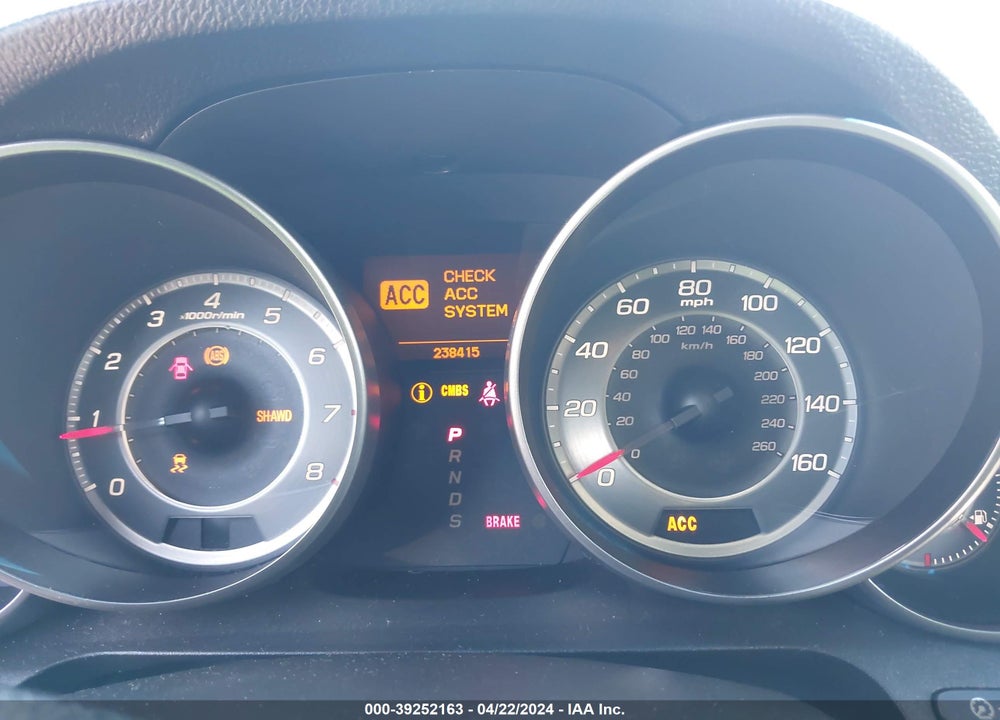 2011 ACURA MDX ADVANCE PACKAGE VIN: 2HNYD2H74BH541503