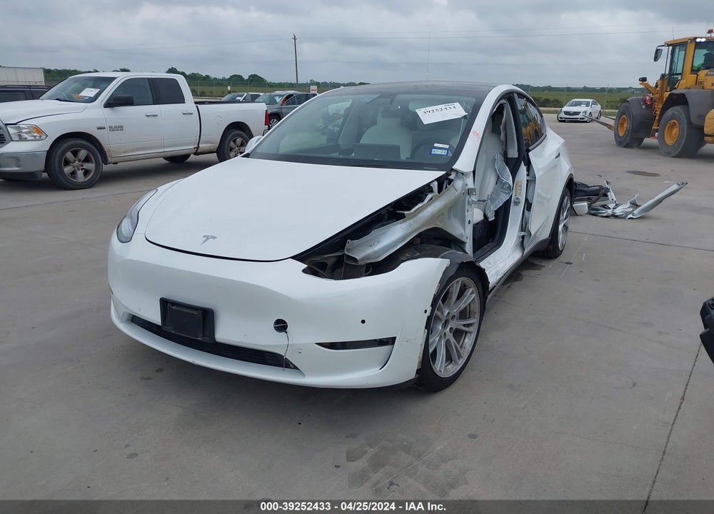 2020 TESLA MODEL Y LONG RANGE DUAL MOTOR ALL-WHEEL DRIVE VIN: 5YJYGDEE1LF027403