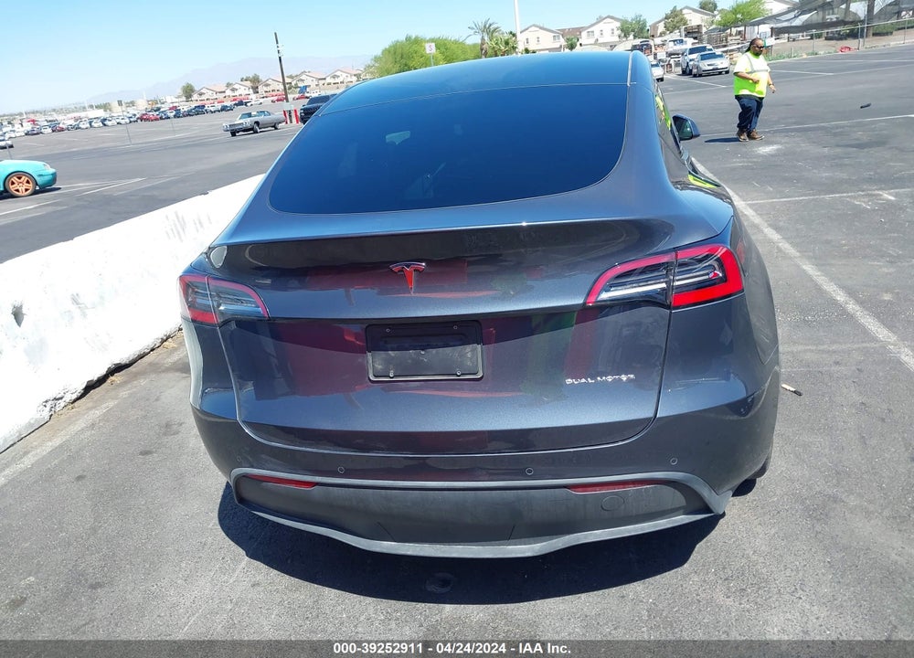 2021 TESLA MODEL Y LONG RANGE DUAL MOTOR ALL-WHEEL DRIVE VIN: 5YJYGDEE5MF086150