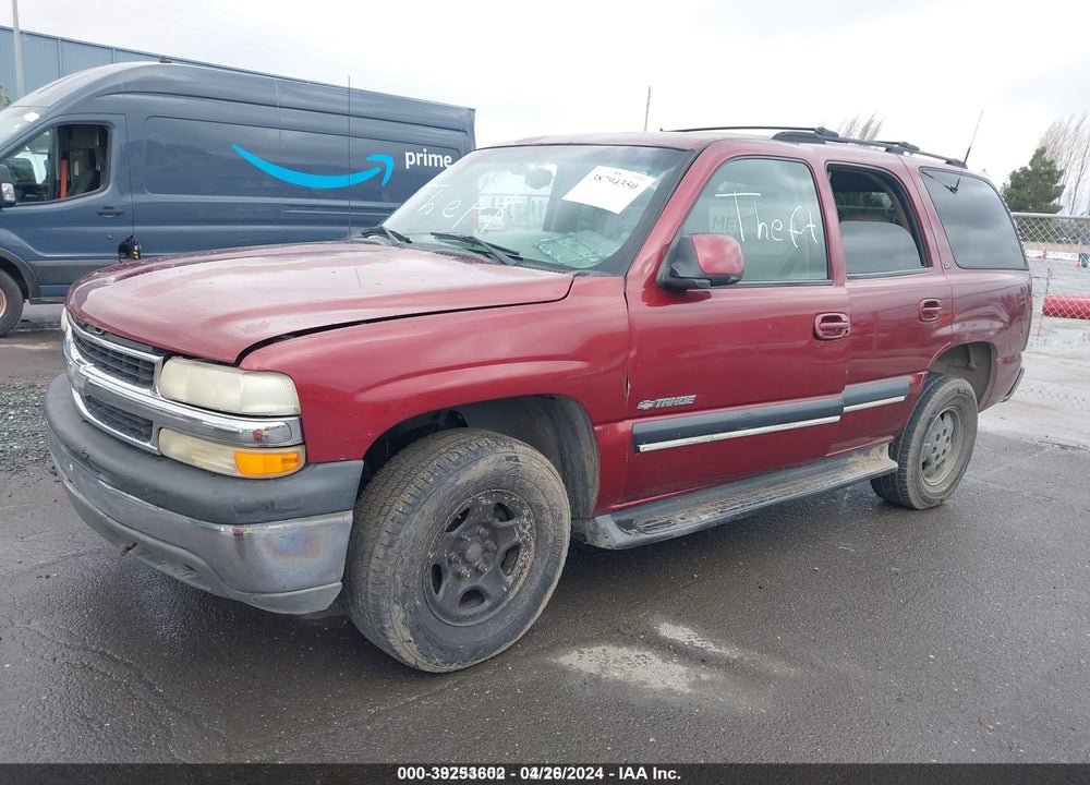 2001 CHEVROLET TAHOE VIN: 1GNEK13T81J284170