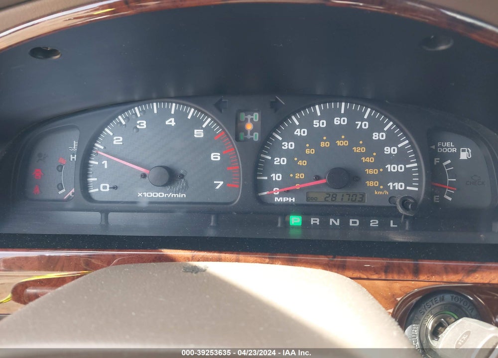 1999 TOYOTA 4RUNNER LIMITED V6 VIN: JT3HN87R4X9019197