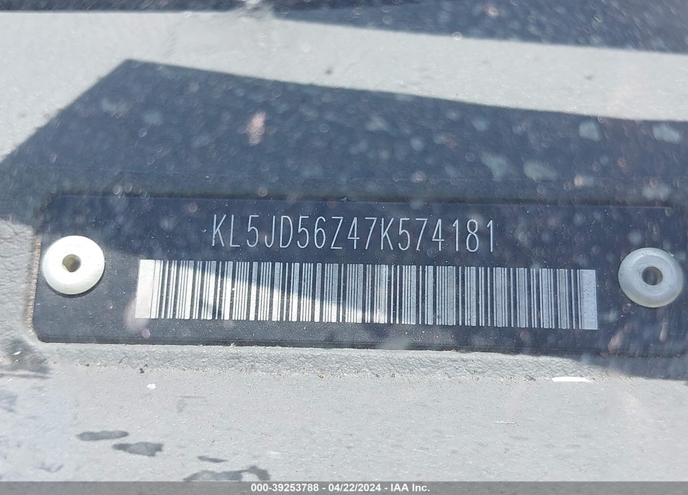 2007 SUZUKI FORENZA CONVENIENCE VIN: KL5JD56Z47K574181