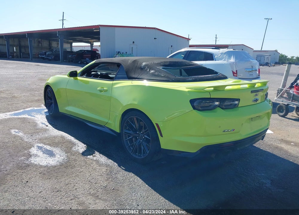 2020 CHEVROLET CAMARO RWD ZL1 VIN: 1G1FK3D62L0100103