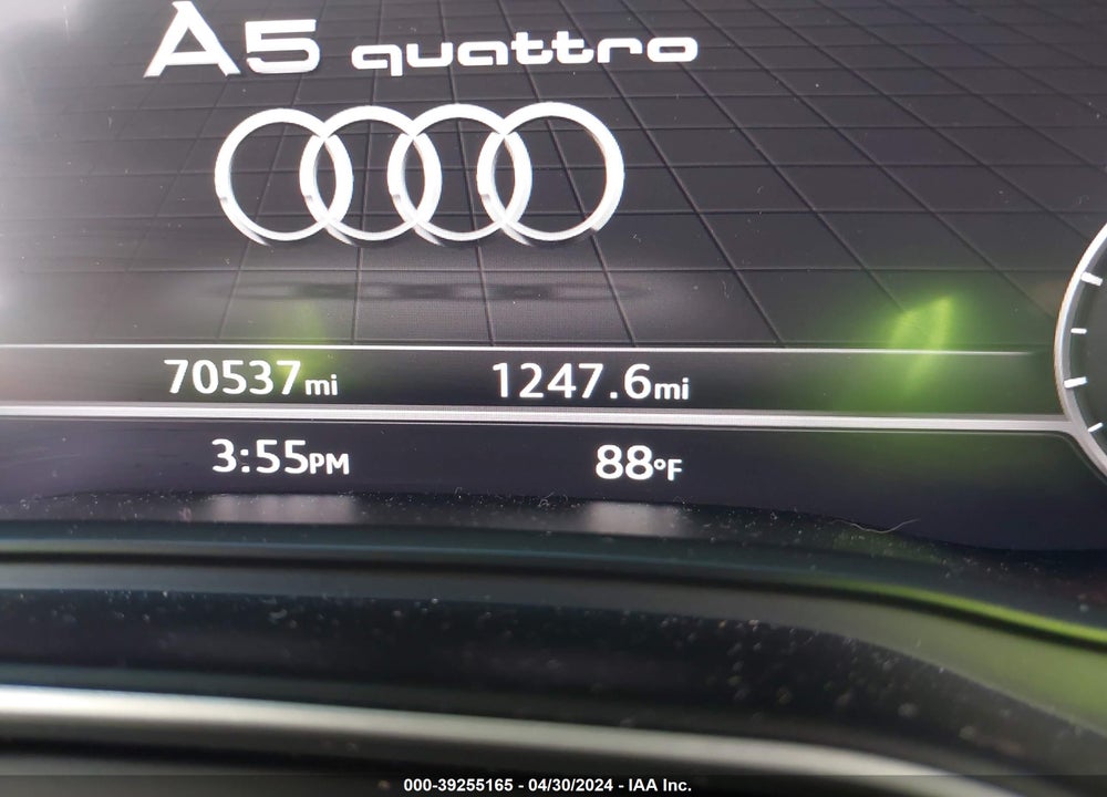 2018 AUDI A5 2.0T PREMIUM VIN: WAUENCF56JA058697