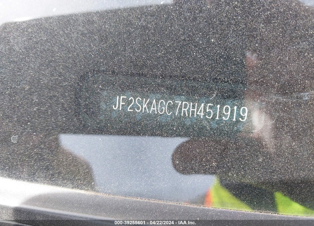 2024 SUBARU FORESTER SPORT VIN: JF2SKAGC7RH451919
