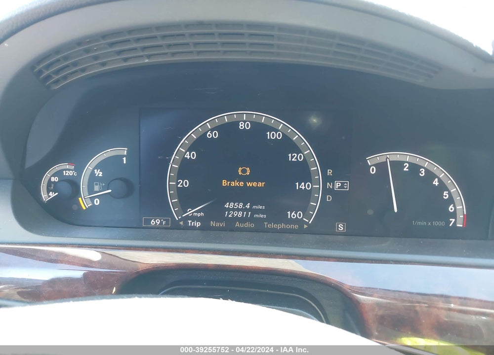 2007 MERCEDES-BENZ S 550 VIN: WDDNG71X17A116291