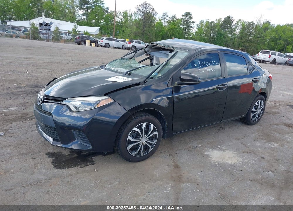 2014 TOYOTA COROLLA LE VIN: 2T1BURHE0EC203551