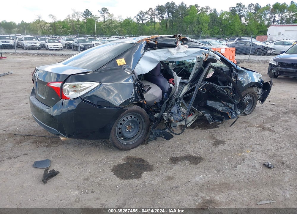 2014 TOYOTA COROLLA LE VIN: 2T1BURHE0EC203551